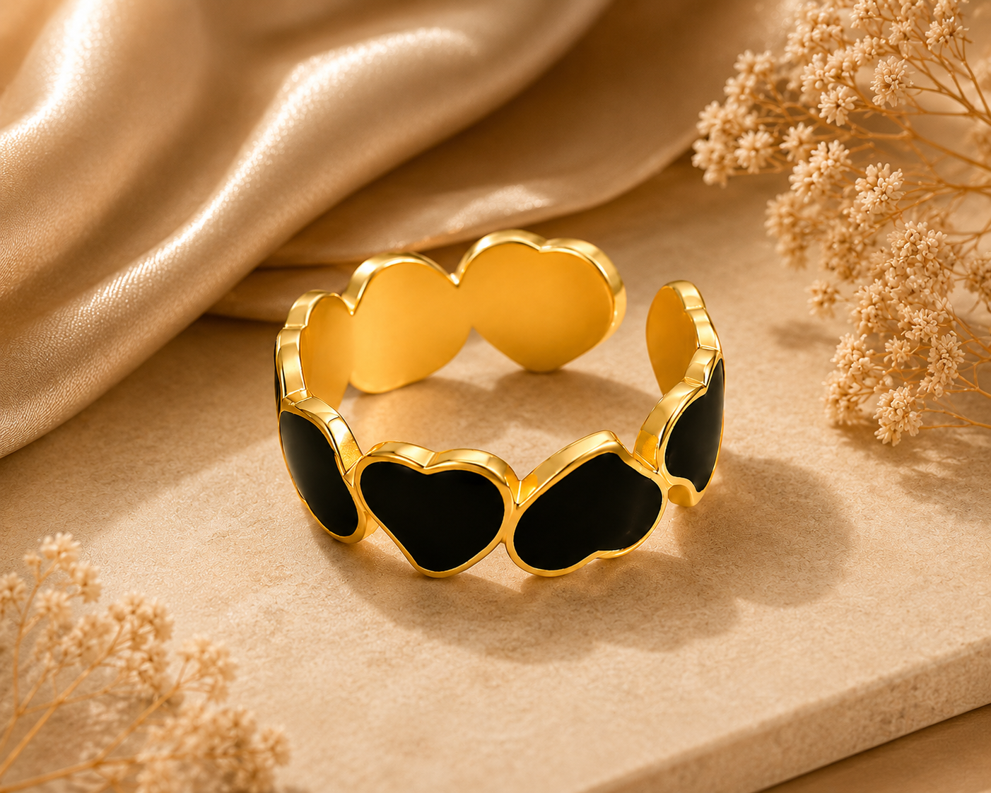 Midnight Heart Ring
