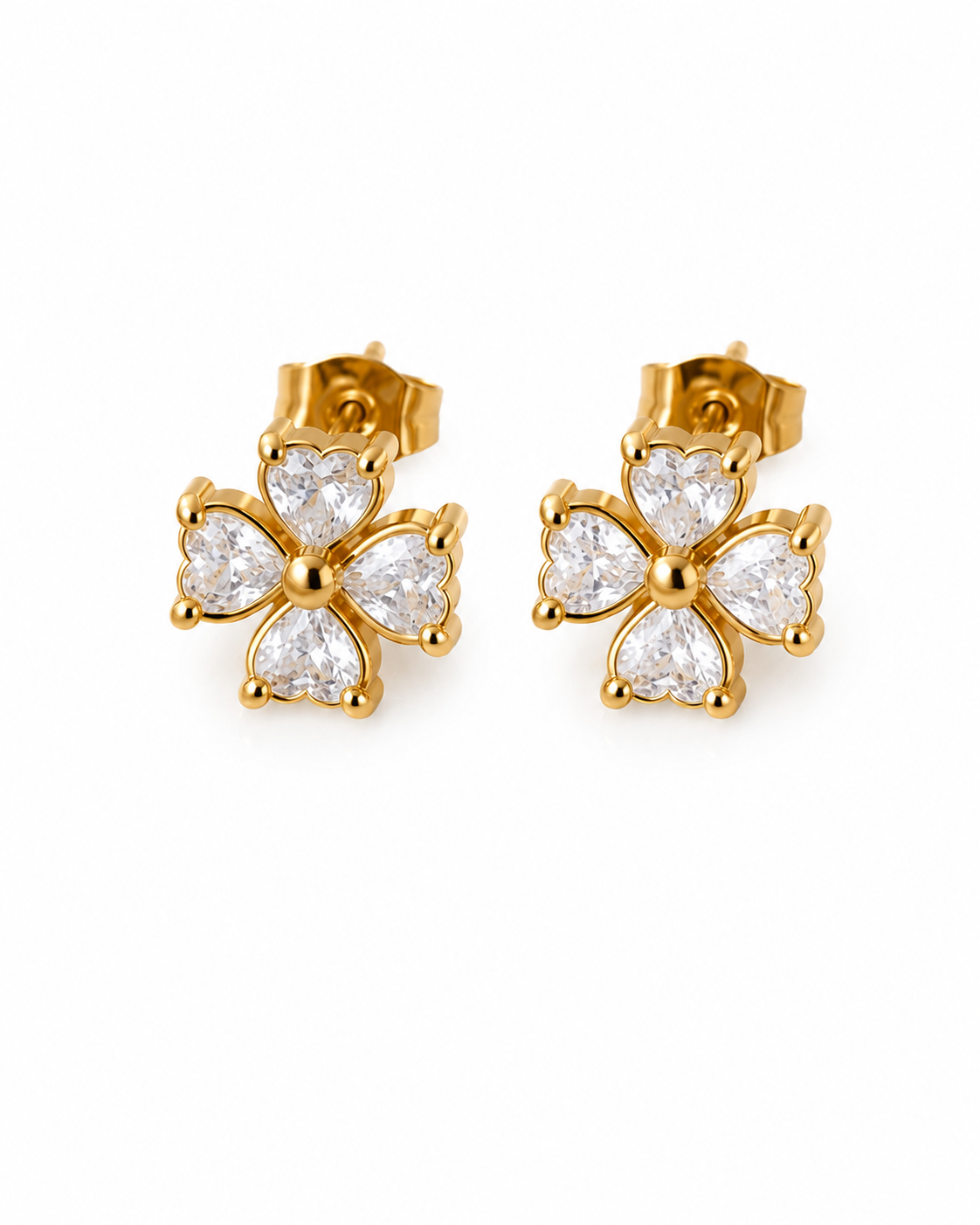 Crystal Clover Earrings