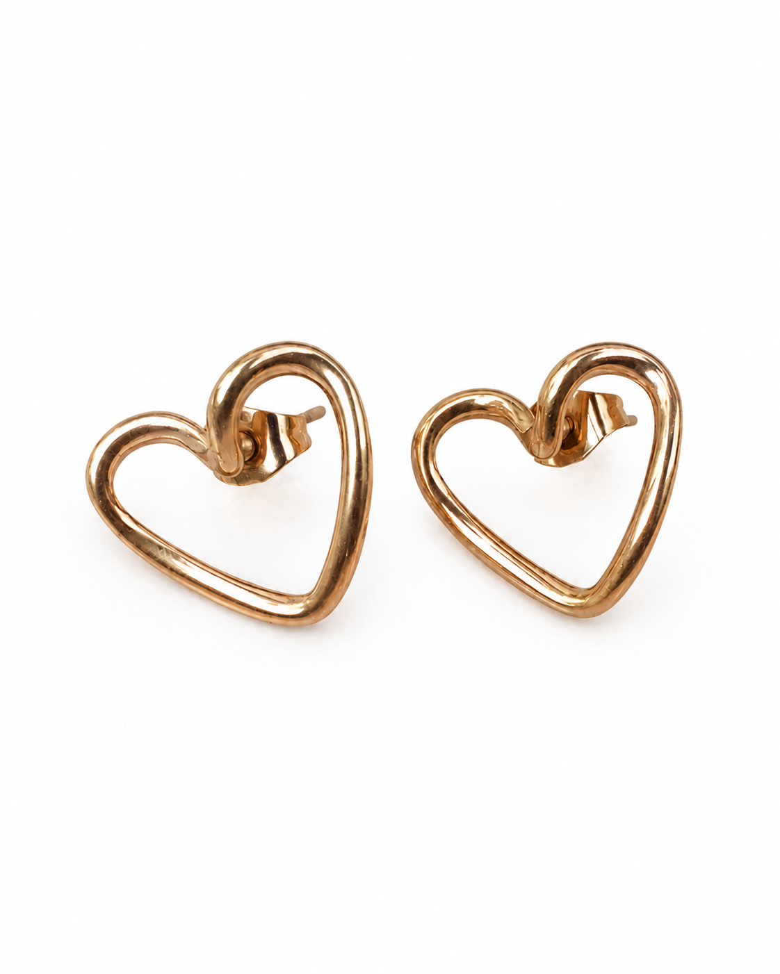 Golden Heart Earrings