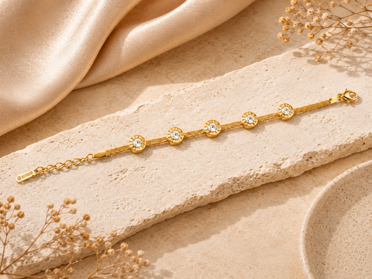 Crystal Charm Bracelet