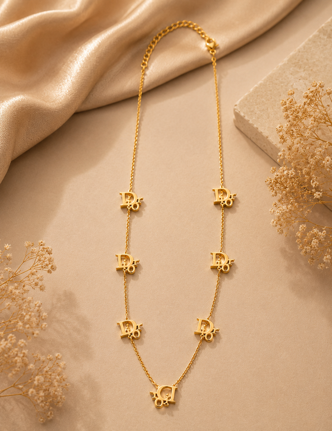 Royal D Charm Necklace